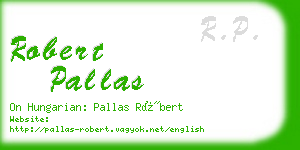 robert pallas business card